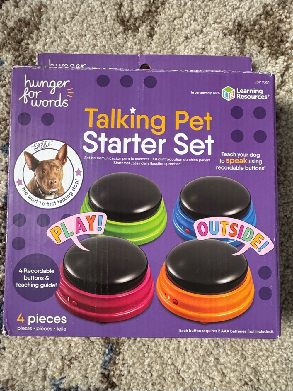 Talking Pet Starter Set by Learning Resources - Colorful Recordable Buttons